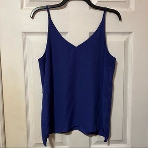 Shinestar size M royal blue sleeveless top with spaghetti straps